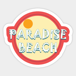 paradise beach Sticker